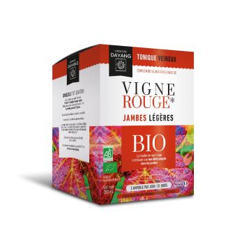 Vigne rouge Bio jambes légère Dayang - boîte de 20 ampoules