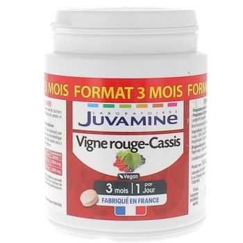 Vigne rouge cassis Juvamine - pot de 90 comprimés