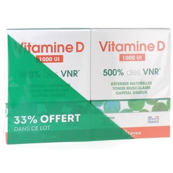 Vitamine D 1000UI Vitavea - lot de 2 boîtes de 90 comprimés