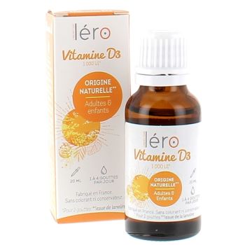 Vitamine D3 Léro - flacon de 20 ml