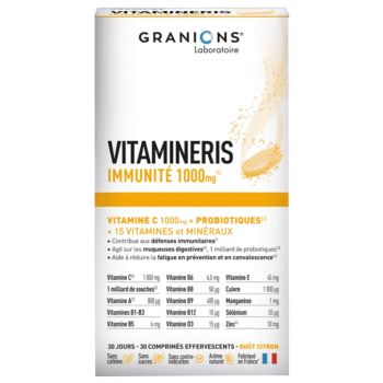 Vitamineris Immunité 1000 mg Granions - boîte de 30 comprimés effervescents