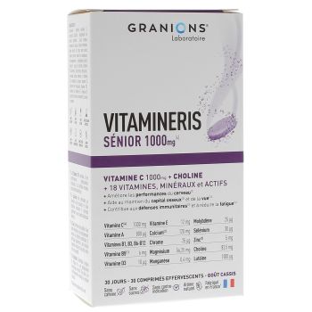 Vitamineris Sénior 1000mg Granions - boîte de 30 comprimés effervescents