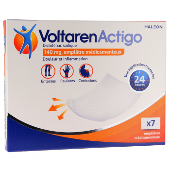 VoltarenActigo 140mg - 7 emplâtres médicamenteux