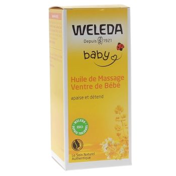 Huile de massage ventre de bébé Weleda - flacon de 50 ml