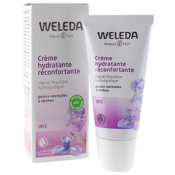 Crème hydratante réconfortante à l'Iris bio Weleda - tube de 30 ml