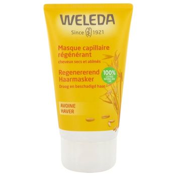 Masque capillaire régénérant Avoine cheveux secs et abîmés Weleda - tube de 150 ml