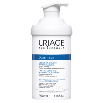 Xémose crème relipidante anti-irritations Uriage - flacon pompe de 400 ml