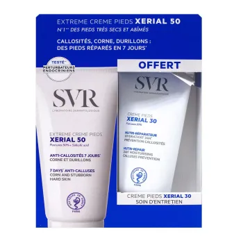 Xérial pieds programme beauté des pieds SVR - lot de 2 produits