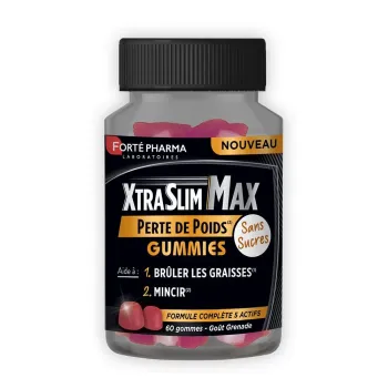 XtraSlim Max Gummies perte de poids Forté Pharma - pot de 60 gummies