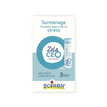 ZelaCEO surmenage et stress Boiron - boite de 3 tubes