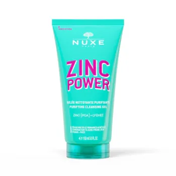 Zinc Power gelée nettoyante purifiante Nuxe - tube de 150ml