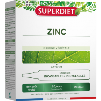 Zinc Superdiet - boîte de 20 unidoses