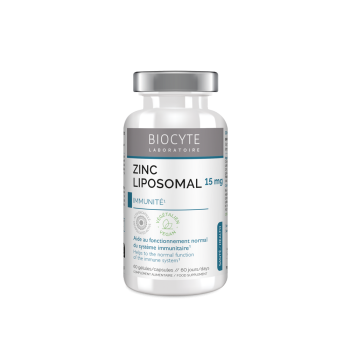 Zinc liposomé Biocyte - flacon de 60 gélules micro-encapsulés