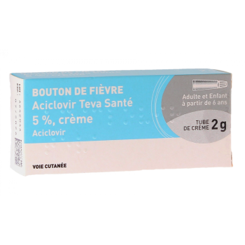 Aciclovir Teva Conseil 5% - tube de 2g