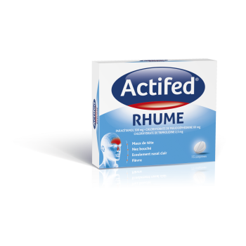 Actifed rhume comprimé - boîte de 15 comprimés