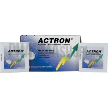 Actron comprimé effeverscent - boîte de 20 comprimés