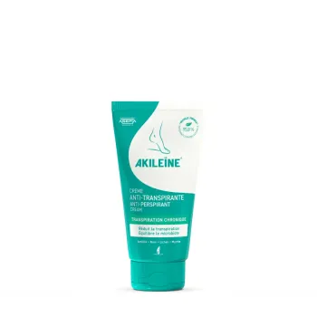 Crème anti-transpirante pieds Akileïne - tube de 50 ml