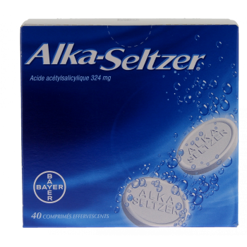 Alka Seltzer 324mg comprimé effervescent - boîte de 40 comprimés