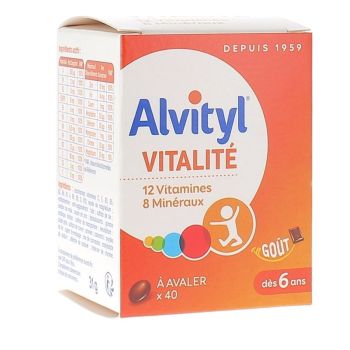 Alvityl comprimé multivitamines  - boite de 40 comprimés