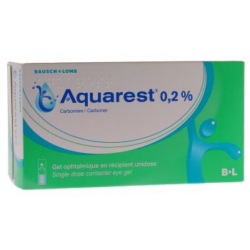 Aquarest 0,2% gel ophtalmique - boîte de 60 récipients unidose