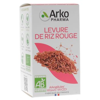 Arkogélules Levure de riz rouge bio Arkopharma - boîte de 120 gélules