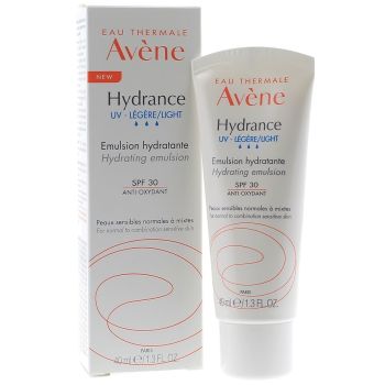 Hydrance émulsion légère hydratante UV spf 30 Avène - tube de 40 ml