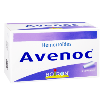 Avenoc hémorroïdes suppositoires Boiron - boite de 10 suppositoires