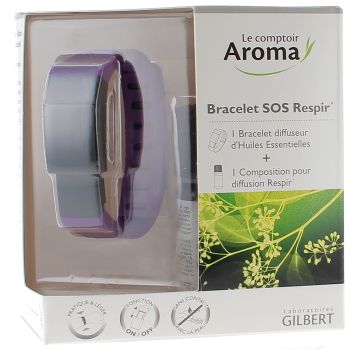 Bracelet SOS Respir' Le comptoir Aroma - 1 bracelet