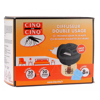 Diffuseur double usage Cinq Sur Cinq - boîte de 1 diffuseur + recharges