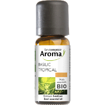 Huile essentielle de Basilic tropical bio Le Comptoir Aroma - flacon de 10 ml