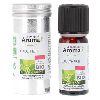 Huile essentielle de Gaulthérie Bio Le comptoir Aroma - flacon de 10 ml