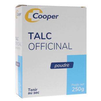 Talc officinal poudre Cooper - boîte de 250 g