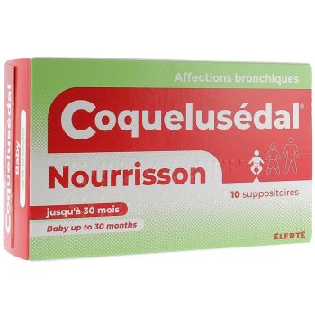 Coquelusédal nourrisson suppositoire - boite de 10 suppositoires