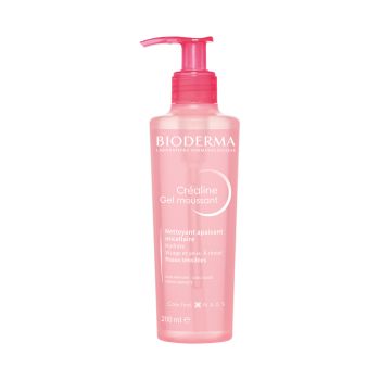 Créaline gel moussant Bioderma - flacon-pompe de 200 ml