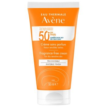 Crème solaire SPF 50+ sans parfum Avène - tube de 50 ml