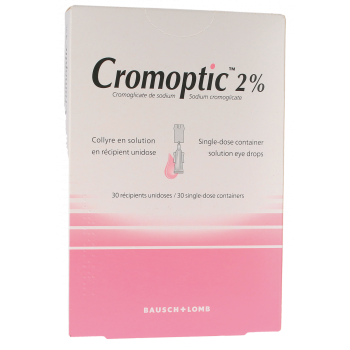 Cromoptic 2% collyre - Boîte de 30 récipients unidoses de 0,35 ml