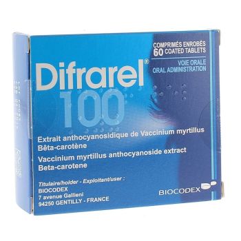 Difrarel 100mg - 60 comprimés enrobés