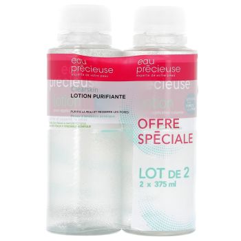 Eau précieuse lotion pour application cutanée - Lot de 2 flacons de 375 ml