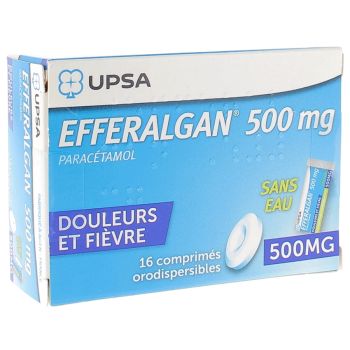 EfferalganOdis 500mg comprimé orodispersible - boîte de 16 comprimés