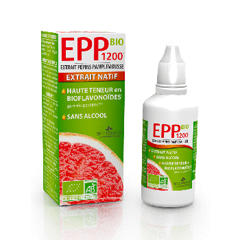 EPP 1200 BIO Extrait pepins pamplemousse Les 3 chênes - flacon de 50 ml