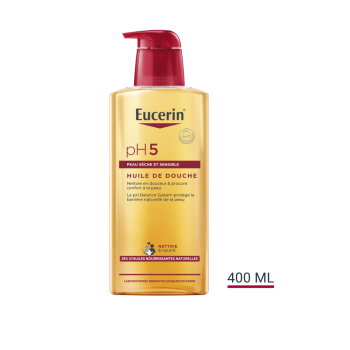 pH5 Huile de douche Eucerin - flacon-pompe de 400 ml