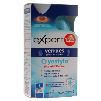 Expert 1.2.3 verrues pieds et mains Cryostylo - 1 stylo de 50 ml