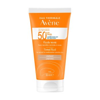 Fluide solaire teinté SPF 50+ Avène - tube de 50 ml