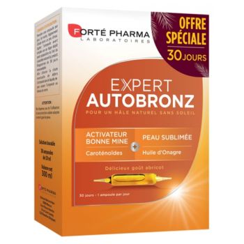 Expert autobronz Forté Pharma - boite de 30 ampoules