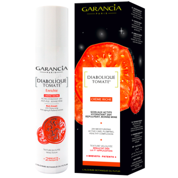 Diabolique tomate enrichie crème riche actif hydratant anti-âge Garancia - flacon de 30 ml