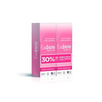 Evabiote Gel lavant hygiène intime Besins Healthcare - lot de 2 flacons de 250 ml