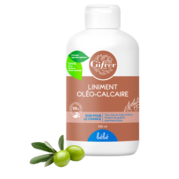 Liniment pour bébé oléo-calcaire Gifrer - Flacon 500 ml