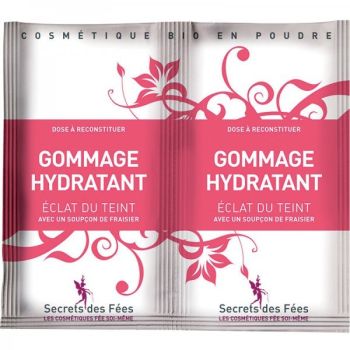 Gommage hydratant éclat du teint BIO Secrets des fées - 2 sachets