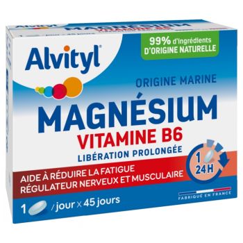 Magnésium Vitamine B6 Alvityl - boite de 45 comprimés