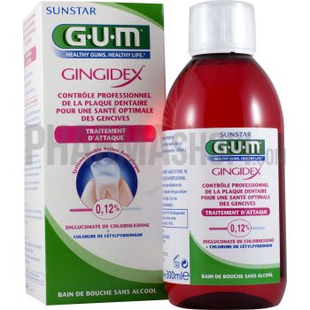 Gingidex traitement d'attaque bain de bouche Gum - flacon de 300 ml